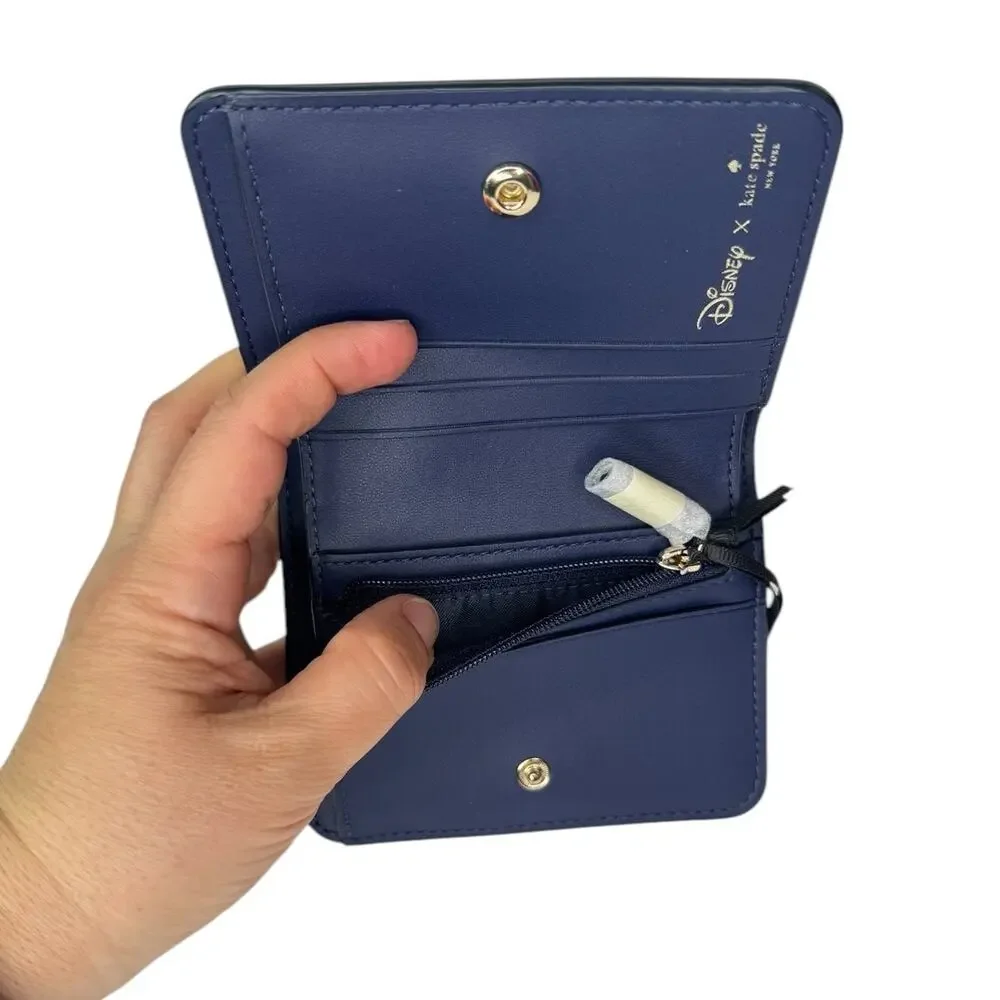 Kate Spade x Disney Blue Lady and the Tramp Wallet Cardholder NWT